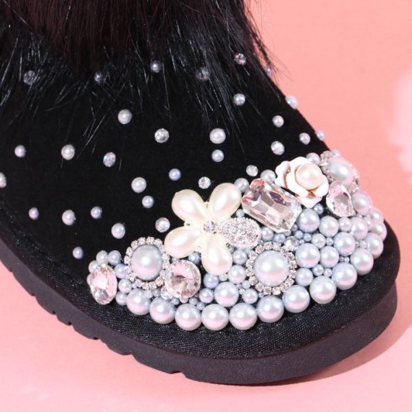 画像10: 【SAKURINAxjewels】桜井莉菜プロデュース★ビジュー＆ファームートンブーツ[HC02] (10)