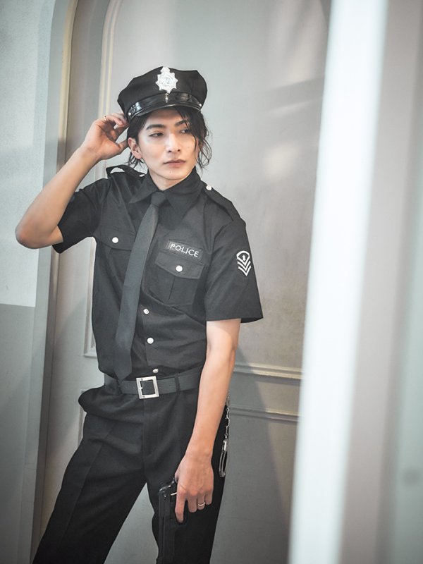 画像32: 【SALE!!】【即日発送】【ハロウィン】 ポリスコスプレ【コスプレ2点セット】【コスプレ5点セット】【XS-XLサイズ/1カラー】【M-XLサイズ/1カラー】[OF01-Bg/OF01-Bsv] (32)