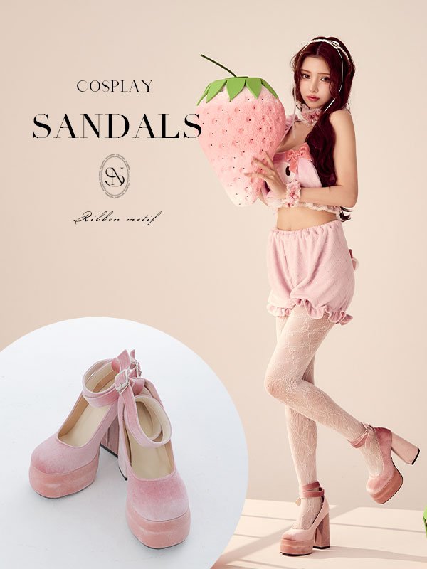 画像1: 【即日発送】1color/ 10cmヒール/ リボンモチーフ/ ハイヒール / パンプス/厚底 [OF03] (1)