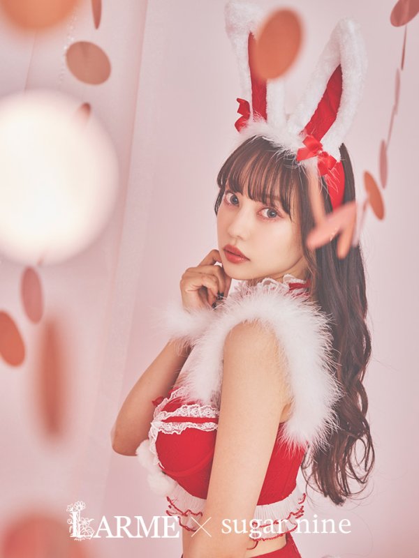 画像2: 即日発送!セットアップバニーサンタ【sugar nine サンタコス 8点セット】【S-Lサイズ/2カラー】[OF04] (2)