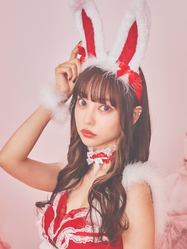 画像8: 即日発送!セットアップバニーサンタ【sugar nine サンタコス 8点セット】【S-Lサイズ/2カラー】[OF04] (8)