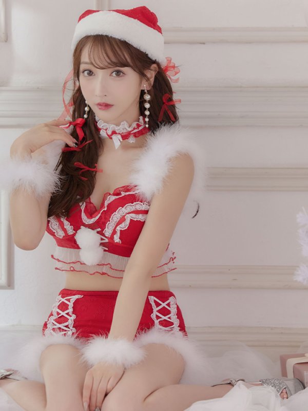 画像9: 【ノベルティ対象】即日発送!セットアップバニーサンタ【sugar nine サンタコス 8点セット】【S-Lサイズ/2カラー】[OF04] (9)