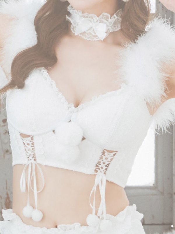 画像18: 【サンタセール！】【sugar nine×マリームーンコラボ】【S-Mサイズ/3カラー】セットアップレースサンタコスプレ[YMT] (18)