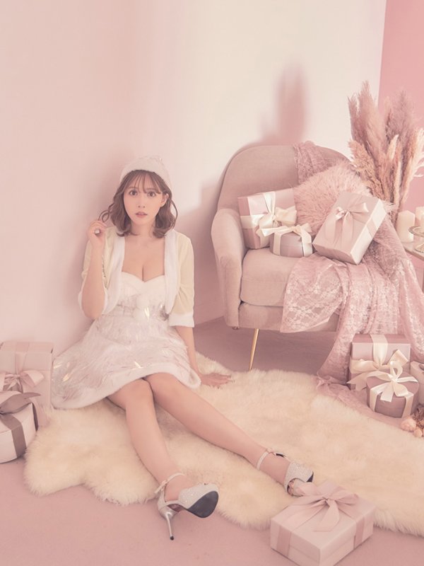 画像10: 【サンタセール！】【sugar nine サンタコス 5点セット】【XS〜Lサイズ/1カラー】オーロラスパンコールベアトップフレアサンタコスプレ(5578SB)[YMT] (10)