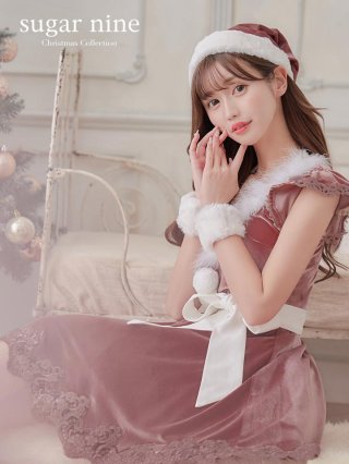 即日発送】【sugar nine サンタコス 5点セット】【S-XLサイズ/3
