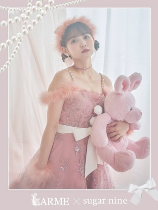 サンタセール！】ファーショルダー/ スパンコール刺繍フレア