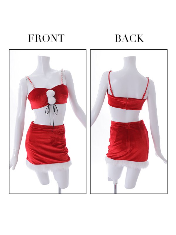 画像10: 【サンタセール！】フードバニーセクシーセットアップサンタ【sugar nine サンタコス 7点セット】【S-Mサイズ/2カラー】[YMT] (10)