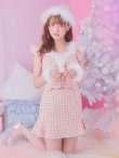 画像2: 【即日発送】ツイード/ セットアップ/ マーメイドフレアミニドレスサンタ【sugar nine サンタコス 5点セット】【XS-Mサイズ/4カラー】[YMT] (2)
