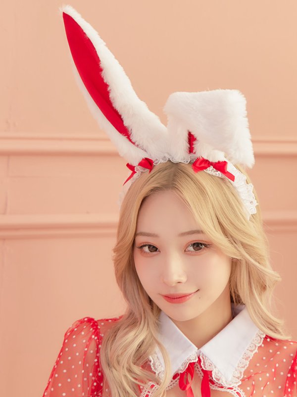 画像9: 【サンタセール！】ドットチュール/ バニー/ セットアップサンタ（SS088YN-Socks）【sugar nine サンタコス 5点セット】【XS-Lサイズ/1カラー】[YMT] (9)