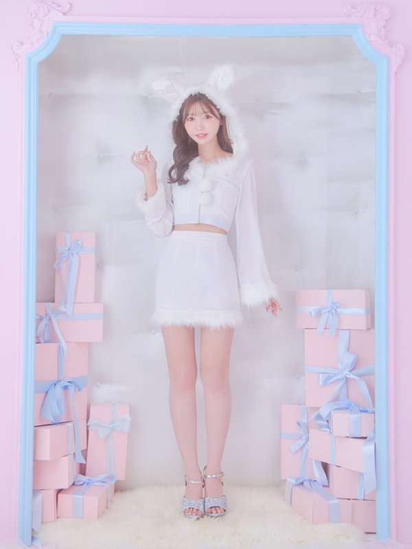 画像10: 【即日発送！】【サンタコス 4点セット】【S-Lサイズ/3カラー】セットアップバニーサンタコスプレ[OF04] (10)