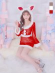 画像1: 【即日発送！】【サンタコス 4点セット】【S-Lサイズ/3カラー】セットアップバニーサンタコスプレ[OF04] (1)