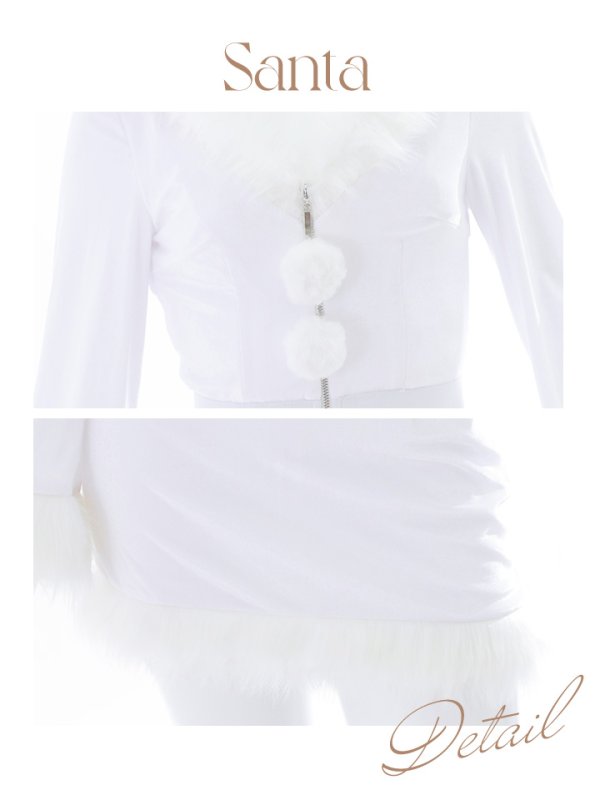 画像42: 【即日発送！】【サンタコス 4点セット】【S-Lサイズ/3カラー】セットアップバニーサンタコスプレ[YMT] (42)