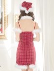 画像19: 【サンタセール！】【サンタコス 5点セット】【XS-Mサイズ/1カラー】リボンキャミソールタイトツイードサンタコスプレ[YMT] (19)
