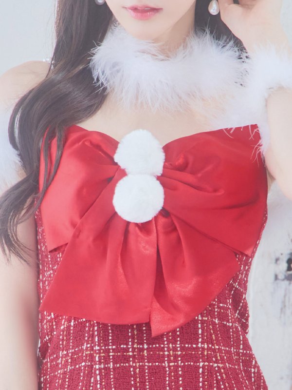 画像16: 【サンタセール！】【サンタコス 5点セット】【XS-Mサイズ/1カラー】リボンキャミソールタイトツイードサンタコスプレ[YMT] (16)