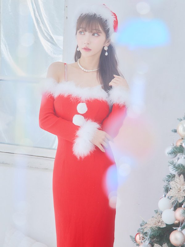 画像10: 【サンタセール！】【サンタコス 3点セット】【S-Lサイズ/2カラー】ロングスカートサンタコスプレ[YMT] (10)