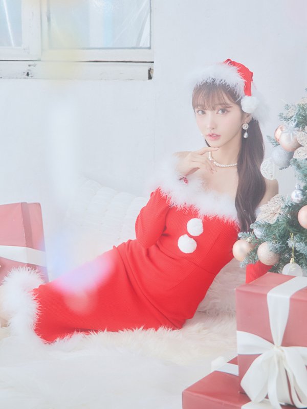 画像11: 【サンタセール！】【サンタコス 3点セット】【S-Lサイズ/2カラー】ロングスカートサンタコスプレ[YMT] (11)