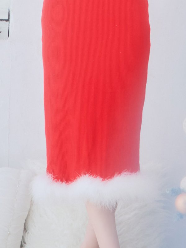 画像24: 【サンタセール！】【サンタコス 3点セット】【S-Lサイズ/2カラー】ロングスカートサンタコスプレ[YMT] (24)