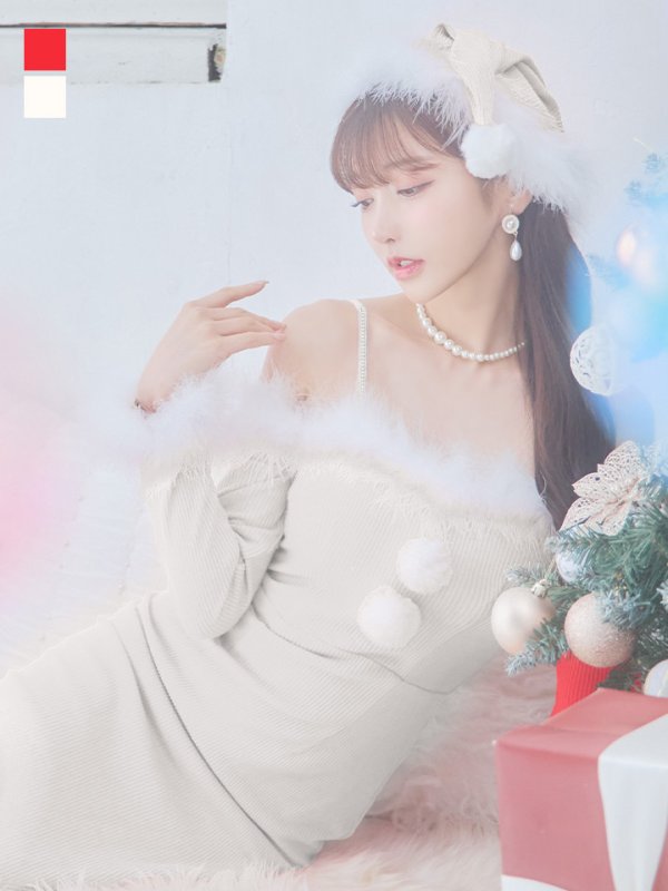 画像29: 【サンタセール！】【サンタコス 3点セット】【S-Lサイズ/2カラー】ロングスカートサンタコスプレ[YMT] (29)