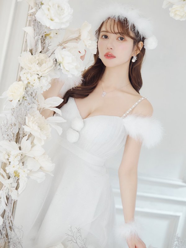 画像24: 【ノベルティ対象】【即日発送！】【S-Lサイズ/3カラー】フレアチュールサンタコスプレ[YMT] (24)