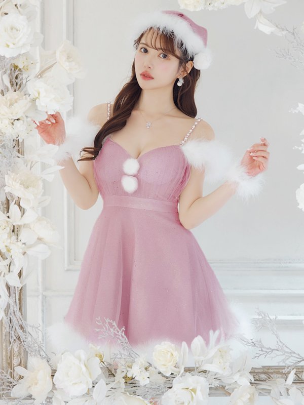 画像19: 【ノベルティ対象】【即日発送！】【S-Lサイズ/3カラー】フレアチュールサンタコスプレ[YMT] (19)