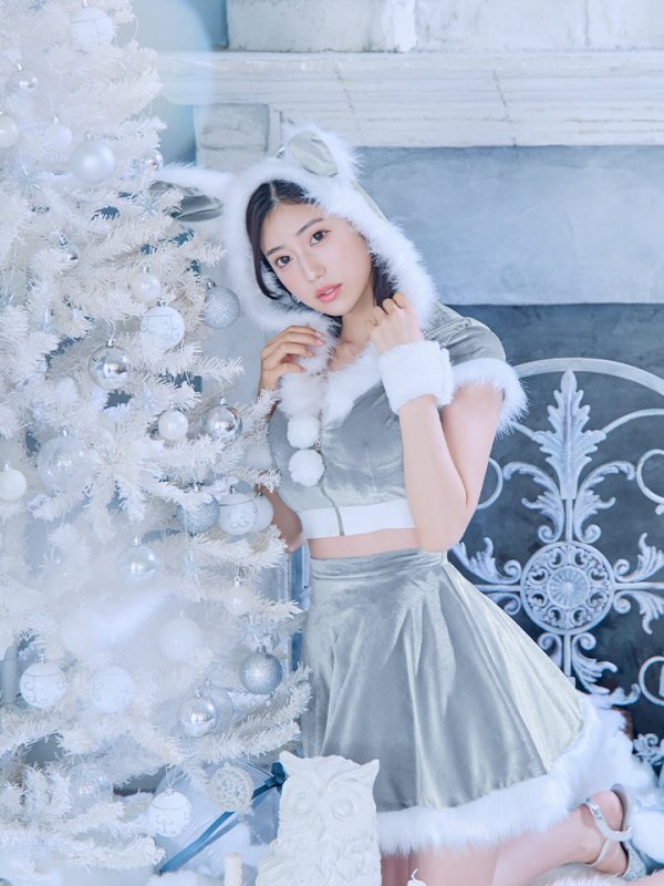 画像11: 【即日発送】【サンタコス 5点セット】【XS-XLサイズ/4カラー】セットアップバニーフレアサンタ[OF03] (11)