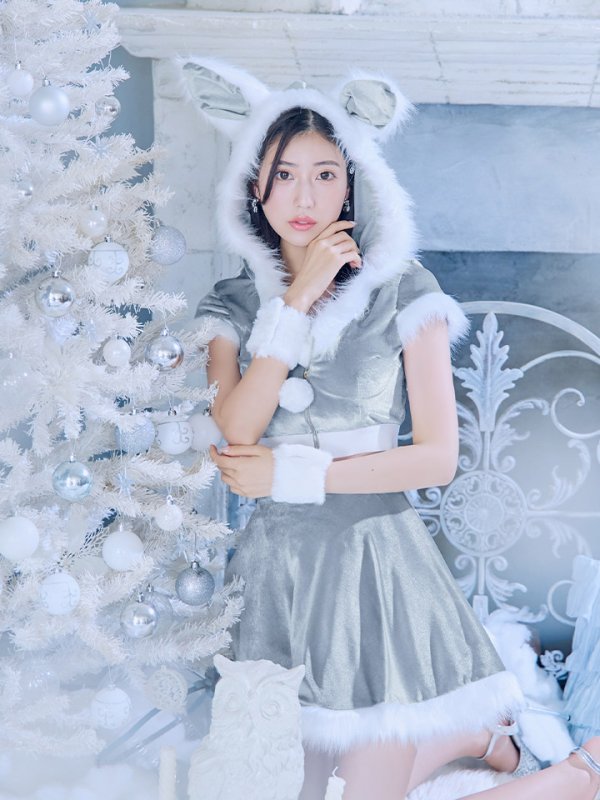 画像12: 【即日発送】【サンタコス 5点セット】【XS-XLサイズ/4カラー】セットアップバニーフレアサンタ[OF03] (12)