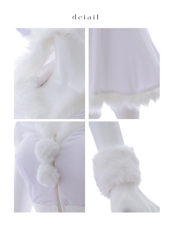 画像30: 【即日発送】【サンタコス 5点セット】【XS-XLサイズ/4カラー】セットアップバニーフレアサンタ[YMT] (30)