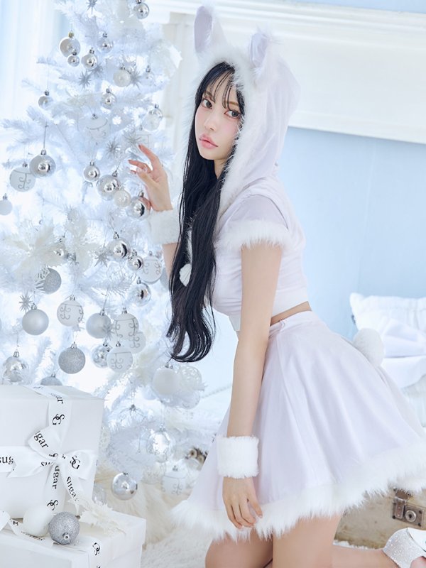 画像11: 【即日発送】【サンタコス 5点セット】【XS-XLサイズ/4カラー】セットアップバニーフレアサンタ[YMT] (11)