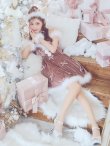 画像32: 【即日発送！】【サンタコス 4点セット】【XS-XLサイズ/2カラー】リボンモチーフパールショルダーフレアサンタ[YMT] (32)