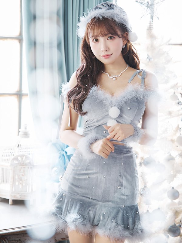 画像14: 【ノベルティ対象】【即日発送！】【サンタコス 5点セット】【XS-XLサイズ/3カラー】セットアップフレアミニサンタ[YMT] (14)