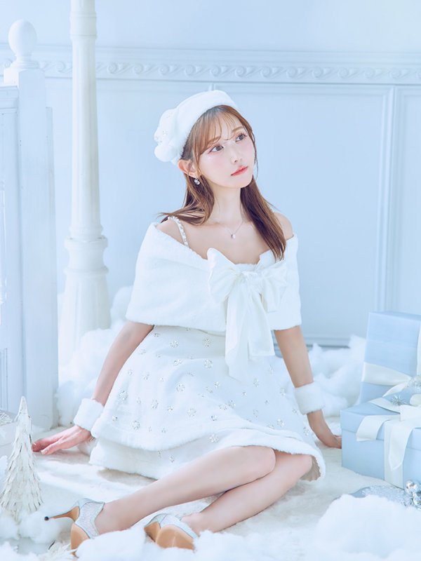 画像18: 【即日発送！】【サンタコス 5点セット】【XS-XLサイズ/3カラー】ケープ付きフレアサンタコスプレ[OF04] (18)