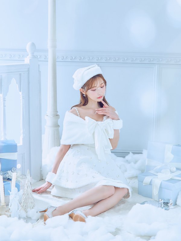 画像20: 【即日発送！】【サンタコス 5点セット】【XS-XLサイズ/3カラー】ケープ付きフレアサンタコスプレ[OF04] (20)