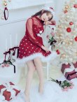 画像24: 【即日発送！】【サンタコス 4点セット】【XS-XLサイズ/2カラー】チュールロングスリーブハイネックサンタ[YMT] (24)