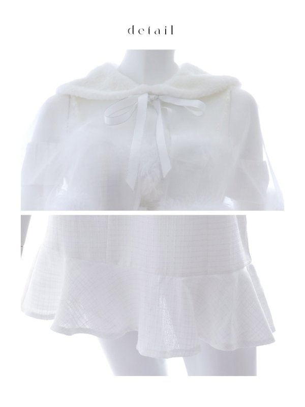 画像38: 【即日発送】【サンタコス 5点セット】【S-Lサイズ/1カラー】ポンチョ付きベアトップマーメイドスカートサンタコスプレ[OF04] (38)