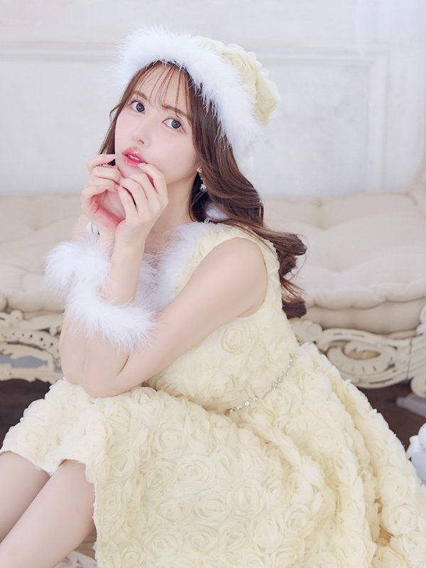 画像10: 【即日発送！】【サンタコス 4点セット】【S-Mサイズ/2カラー】立体ローズショートインスカートサンタコスプレ[YMT] (10)