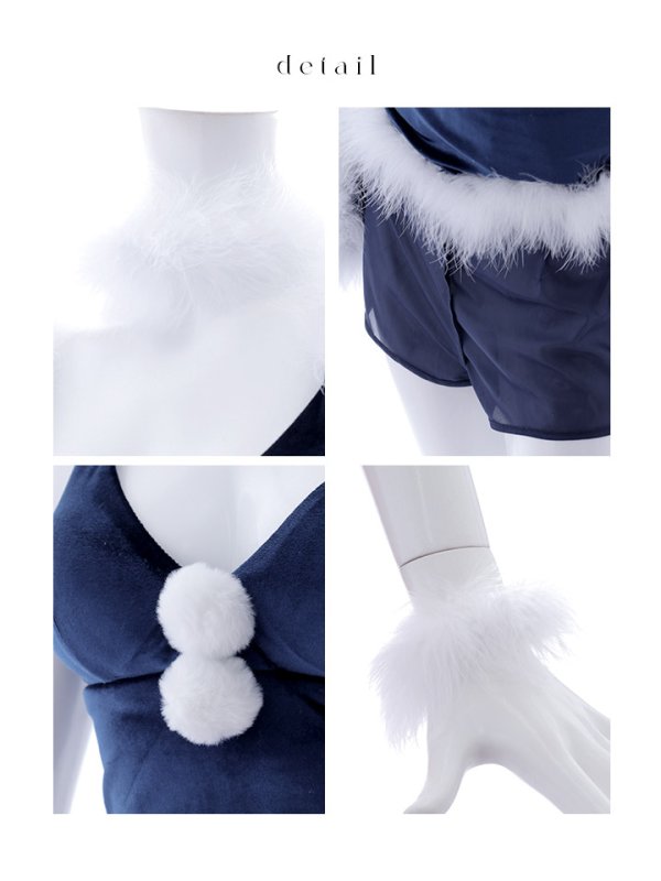 画像41: 【即日発送！】【サンタコス 6点セット】【S-Mサイズ/2カラー】シンプルベロアフレアセットアップサンタ[OF04] (41)