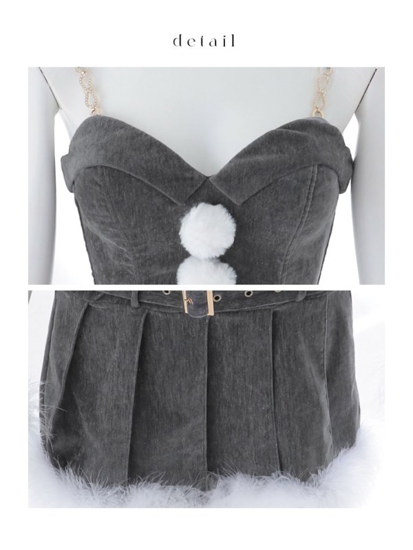 画像33: 【即日発送】【サンタ】クラシカルベルト付きサンタコスプレ【コスプレ6点セット】【XS-Lサイズ/3カラー】[OF04] (33)