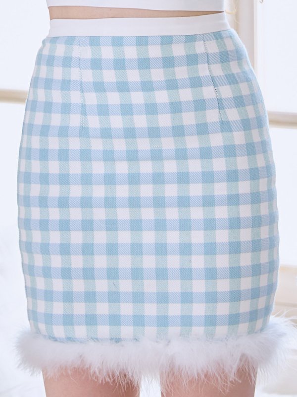 画像14: 【サンタSALE!!】【即日発送！】【サンタコス 4点セット】【S-Mサイズ/1カラー】ギンガムチェックフレアサンタコスプレ[OF01] (14)