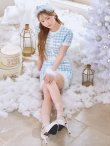 画像6: 【サンタSALE!!】【即日発送！】【サンタコス 4点セット】【S-Mサイズ/1カラー】ギンガムチェックフレアサンタコスプレ[OF01] (6)