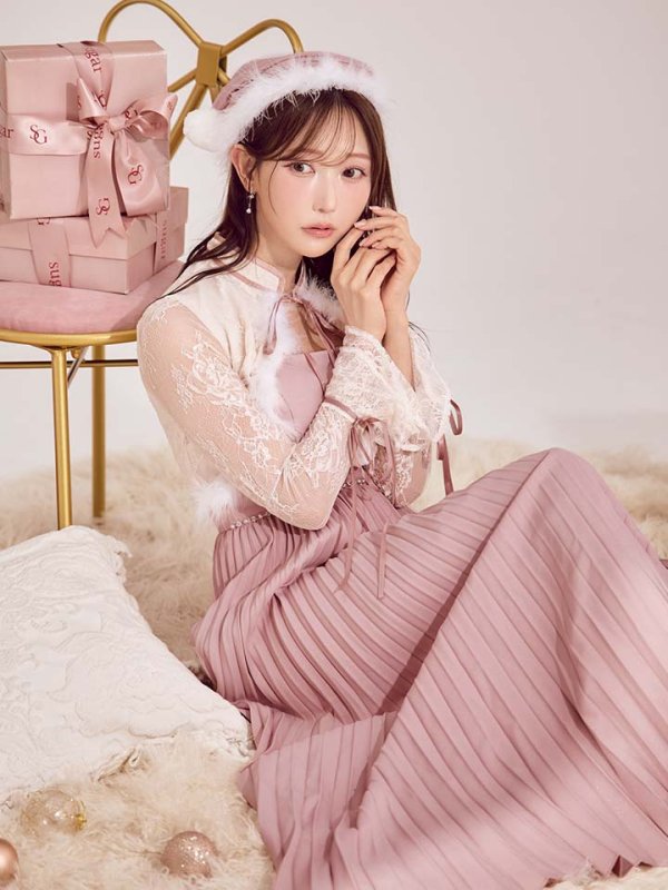 画像11: 【即日発送！】【サンタコス 4点セット】【S-Lサイズ/1カラー】ボレロ付きワンピースサンタ[OF01] (11)