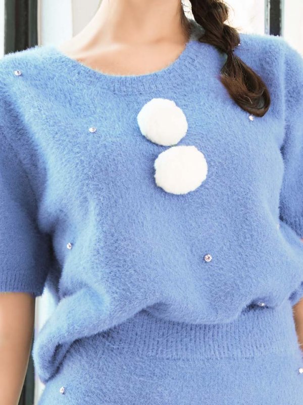 画像24: 【サンタSALE!!】【サンタコス 5点セット】【S-Lサイズ/2カラー】ビジューニットワンピースサンタコスプレ[OF01] (24)