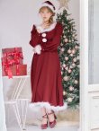 画像2: 【サンタSALE!!】【即日発送】【サンタコス 4点セット】【S-Lサイズ/2カラー】バックリボンフレアワンピースサンタコスプレ[OF01] (2)