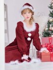 画像3: 【サンタSALE!!】【即日発送】【サンタコス 4点セット】【S-Lサイズ/2カラー】バックリボンフレアワンピースサンタコスプレ[OF01] (3)