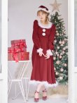画像10: 【サンタSALE!!】【即日発送】【サンタコス 4点セット】【S-Lサイズ/2カラー】バックリボンフレアワンピースサンタコスプレ[OF01] (10)