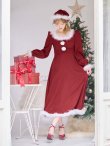 画像16: 【サンタSALE!!】【即日発送】【サンタコス 4点セット】【S-Lサイズ/2カラー】バックリボンフレアワンピースサンタコスプレ[OF01] (16)
