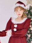 画像17: 【サンタSALE!!】【即日発送】【サンタコス 4点セット】【S-Lサイズ/2カラー】バックリボンフレアワンピースサンタコスプレ[OF01] (17)