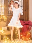 画像3: 【即日発送！】【サンタコス 4点セット】【XS-XLサイズ/3カラー】ツイードビジュープリーツスカートサンタコスプレ[OF04] (3)