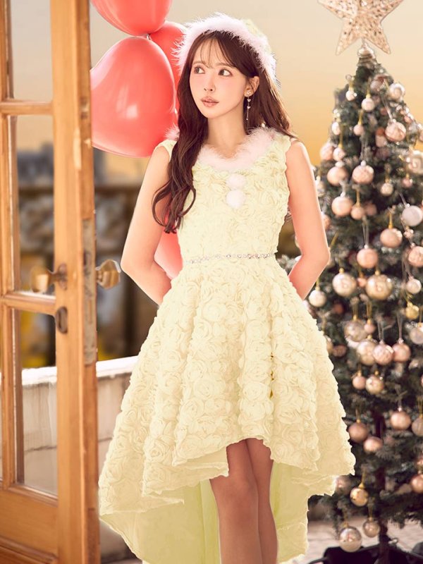 画像44: 【即日発送！】【サンタコス 4点セット】【S-Mサイズ/2カラー】立体ローズショートインスカートサンタコスプレ[OF04] (44)