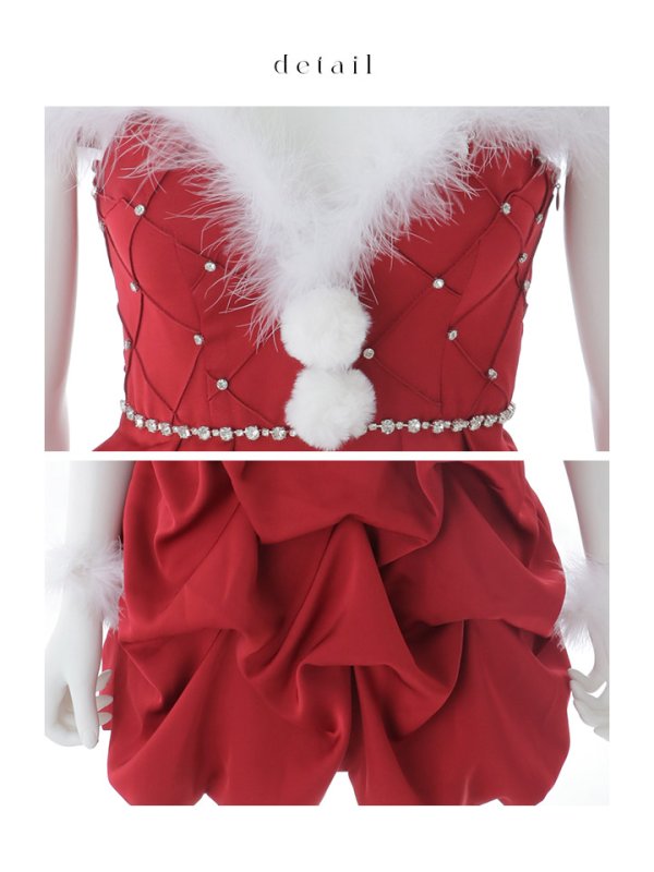 画像20: 【即日発送】【送料無料！】【サンタ】タックバルーンサンタコスプレ【コスプレ4点セット】【XS-Lサイズ/1カラー】[OF04] (20)