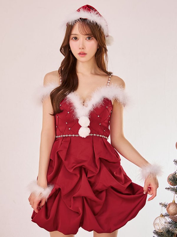 画像12: 【即日発送】【送料無料！】【サンタ】タックバルーンサンタコスプレ【コスプレ4点セット】【XS-Lサイズ/1カラー】[OF04] (12)